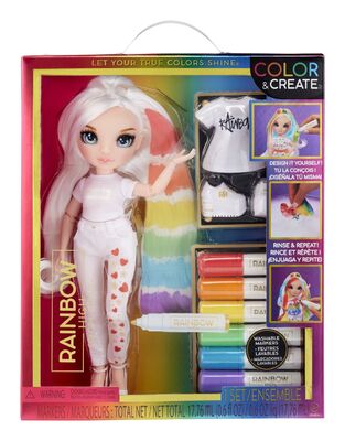 Rainbow High Color & Create Diy Fashion Doll - Blue Eyes - 594123EUC