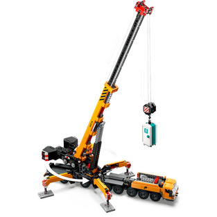 Yellow Mobile Construction Crane 