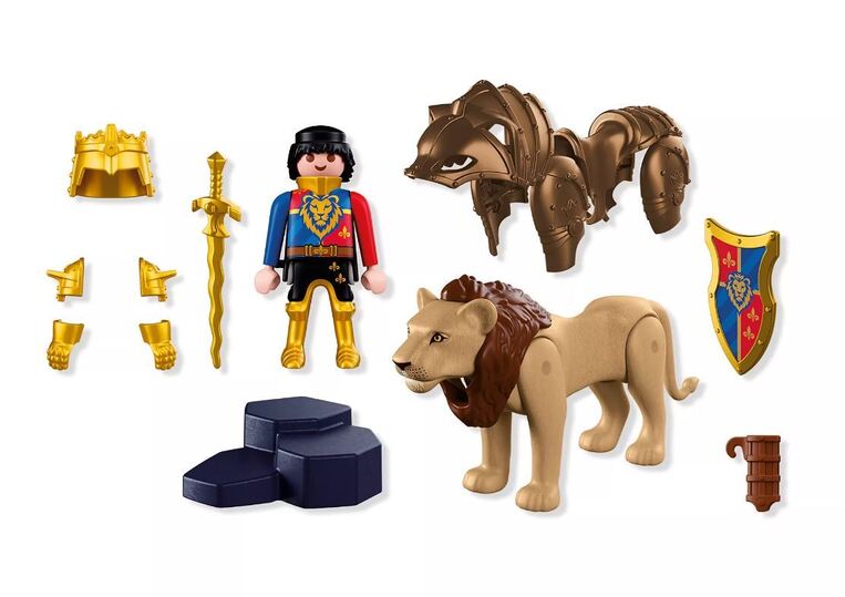 Playmobil Knights Χρυσός Ιππότης Με Λιοντάρι - 72212