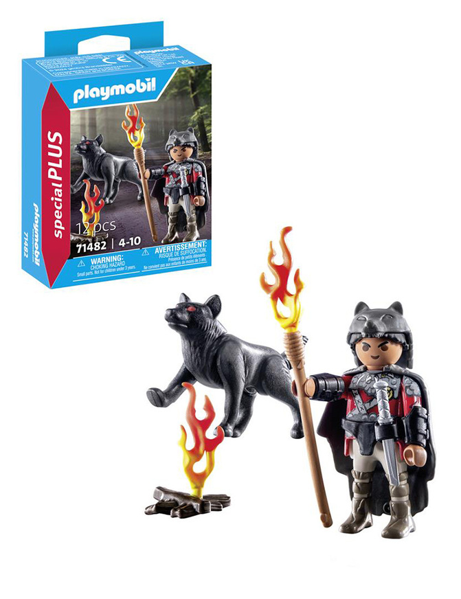 Playmobil Special Plus Πολεμιστής Με Λύκο - 71482