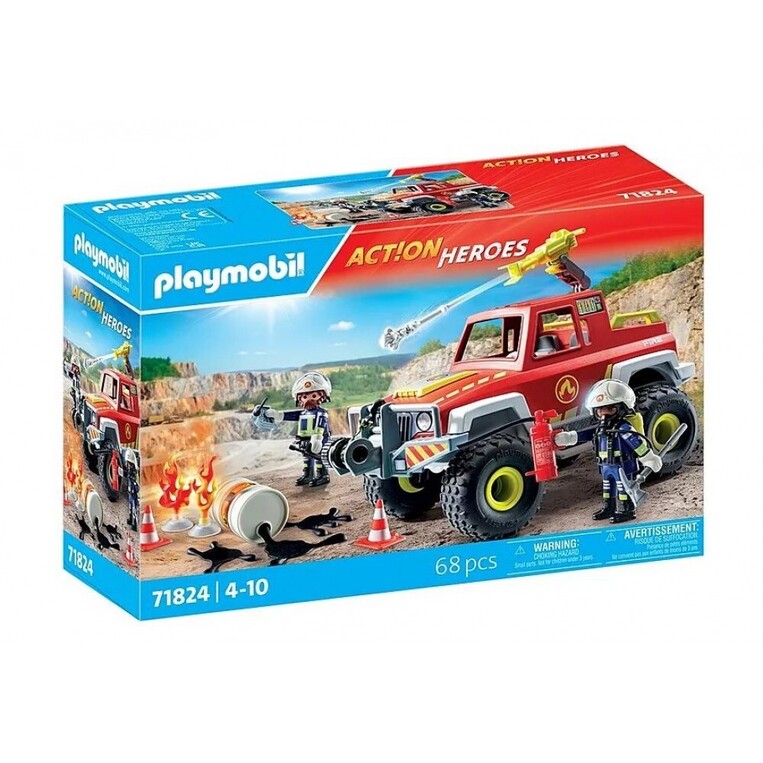 Playmobil Action Heroes Πυροσβεστικό Όχημα 4x4 - 71824