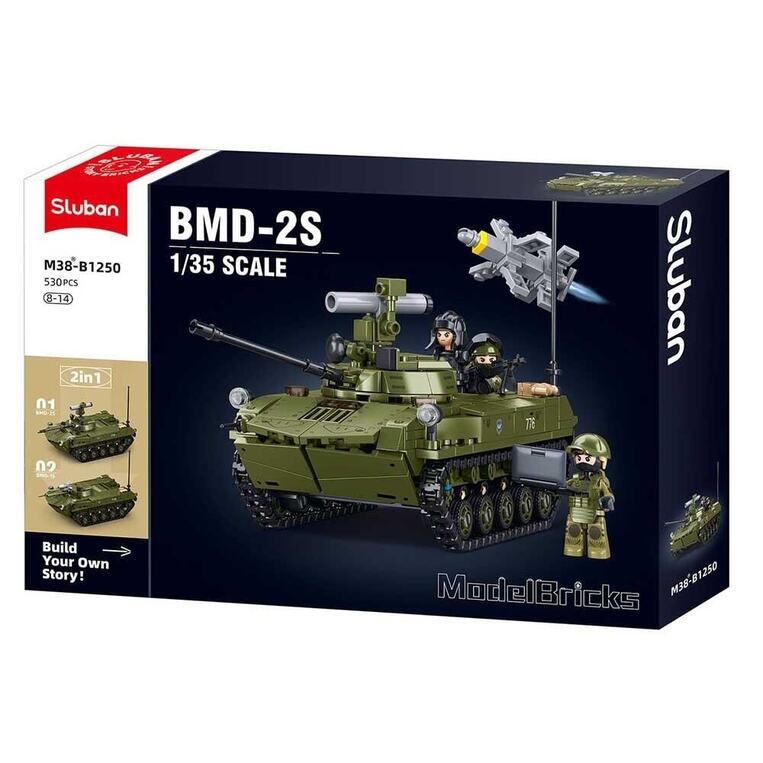 Sluban Building Set BMD-2S 2-in-1 Tank - M38-B1250