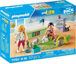 Playmobil My Life Starter Pack Παίζοντας Με Τα Κουνελάκια - 71753