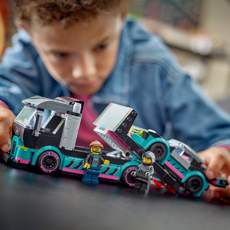 Lego City Race Car & Car Carrier Truck - 60406