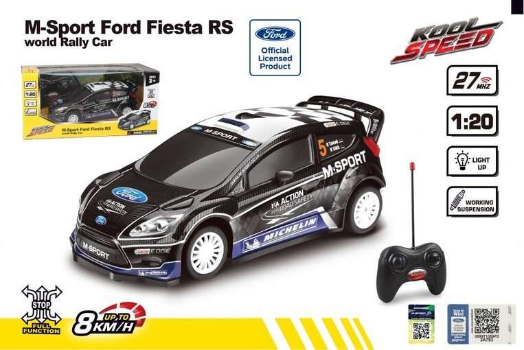 Dynatech RC - Rally Official WRC 1:20 pvc | M-sport Ford Fiesta RS WRC - FK10453