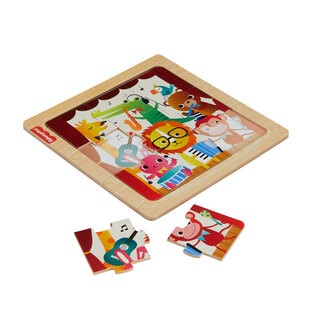 Fisher Price Μίνι Ξύλινο Παζλ Μουσικά Όργανα - HXV18