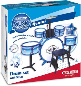 Bontempi Drum Set 6 pcs With Stool And 2 Sticks - 514831