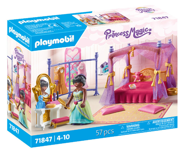 Playmobil Princess Magic Βασιλικό Υπνοδωμάτιο Με Βεστιάριο - 71847