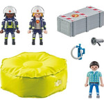 Playmobil City Action Πυροσβέστες Με Στρώμα Διάσωσης - 71465