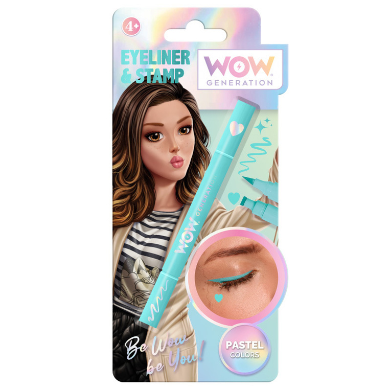 WOW Generation Eyeliner & Stamp with Pastel Colors 1pc - Διάφορα Χρώματα - WOW00076