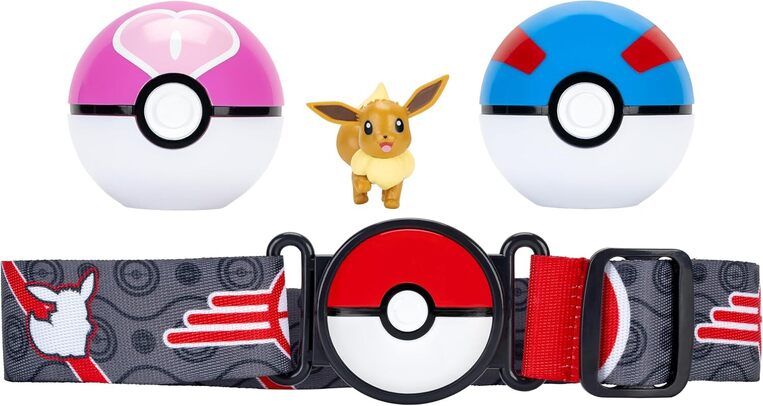 Pokemon Clip 'N' Go With Belt, Poke Balls And Figure Eevee - PKW4167