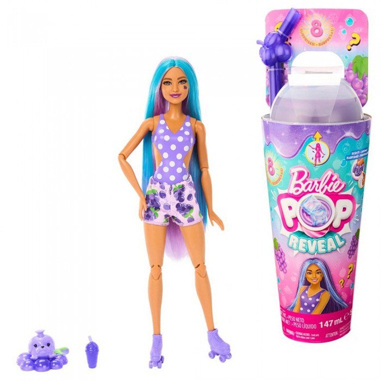 Barbie Pop Reveal - Σταφύλι Με 8 Εκπλήξεις - HNW44
