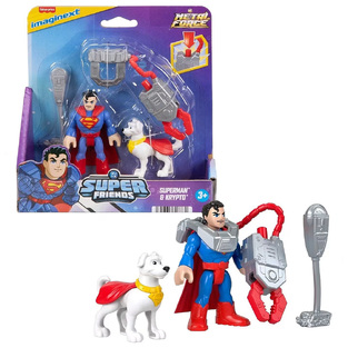 DC Super Friends Imaginext Metal Force Superman & Krypto - JGN60