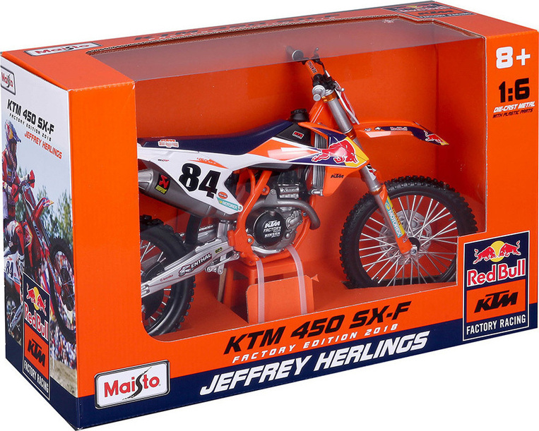 Maisto 1:6 Red Bull KTM 450 SX-F 2018 - 48/32228