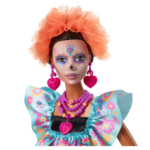 Συλλεκτική Barbie Día De Muertos 2024 Collectible Doll in Ruffled Black Gown - HRM72