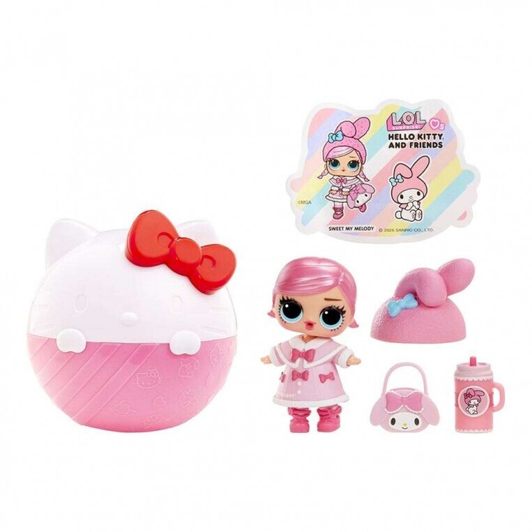 L.O.L. Surprise! Loves Hello Kitty And Friends Tots! Doll With 7 Surprises Surprise Ball - 523840EUC