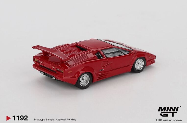 Mini GT Lamborghini Countach "25th Anniversary" Red 1/64 - MGT01192BL