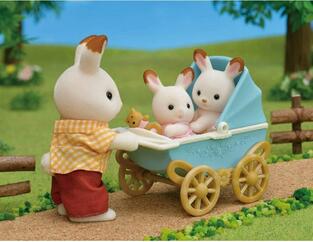 Sylvanian Families Chocolate Rabbit Twins Set  - SF5432