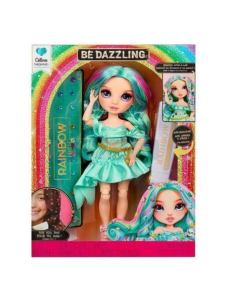 Rainbow High: Be Dazzling - Fashion Doll Celine Turquoise - 597827EUC