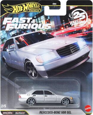 ​Hot Wheels Premium Fast & Furious Mercedes Benz 500 SEL - JHW67