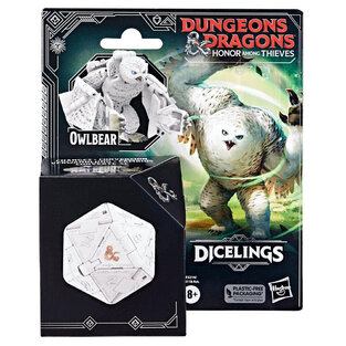 Dungeons And Dragons Honor Among Thieves Dandd Dicelings White Owlbear Collectible Monster Dice - F5214/F5118