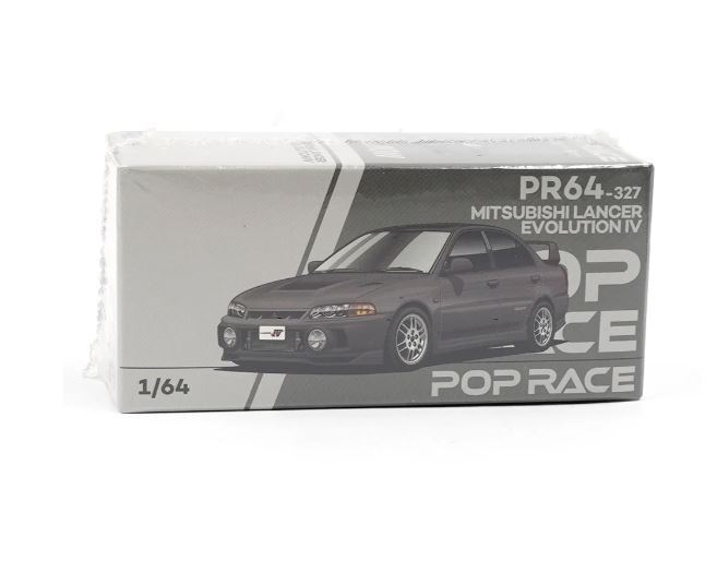Pop Race #327: Mitsubishi Lancer Evolution IV - Dark Grey - PR640327