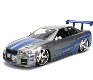 Jada Fast & Furious Diecast 1:24 25th Anniversary Brian's Nissan Skyline - 9336818