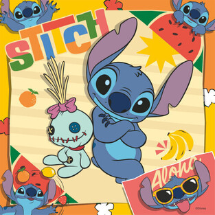 Ravensburger Παζλ 3x49 τεμ. Stitch - 12004114