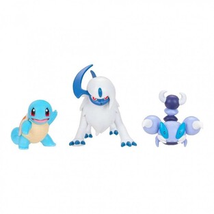 Pokemon 3 Battle Figures Pack Squirtle, Skorupi & Absol - PKW4096