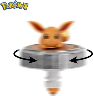 Pokemon Battle Spinning Top and Poke Ball Launcher Eevee - PKW4399