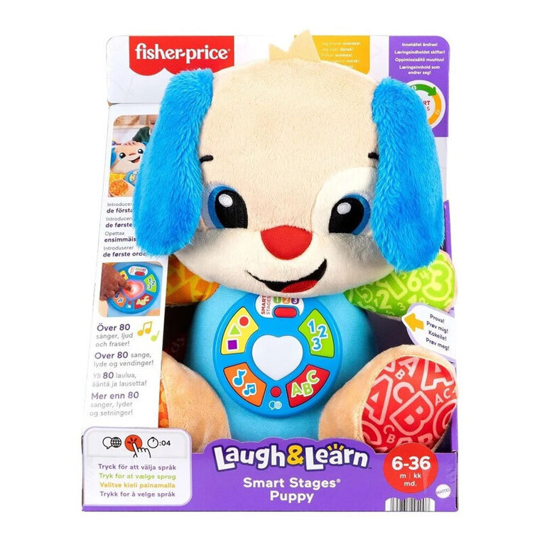 Fisher Price Νέο Εκπαιδευτικό Σκυλάκι Smart Stages - JFD25