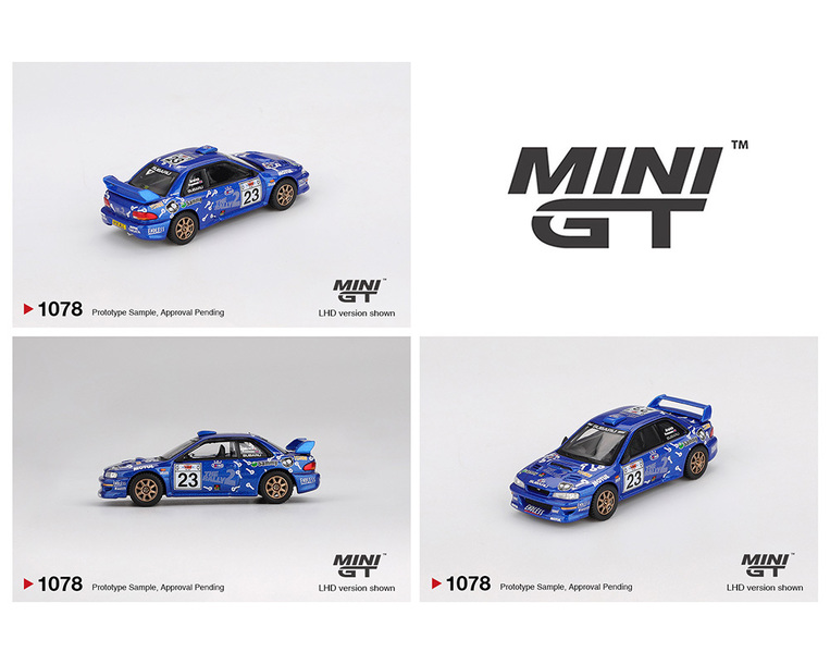 Mini GT Subaru Impreza WRC99 #23 2000 Acropolis Rally - MGT01078BL