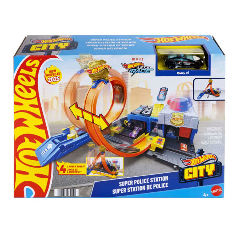 Hot Wheels City Πίστα Σούπερ Αστυνομικό Τμήμα - JBM71