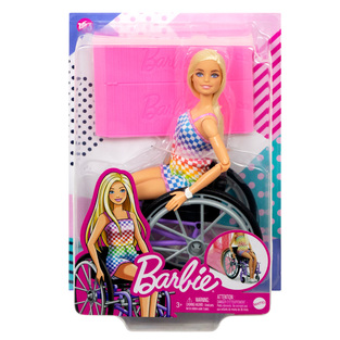 Barbie Fashionistas με Αναπηρικό Αμαξίδιο - Ξανθά μαλλιά - HJT13
