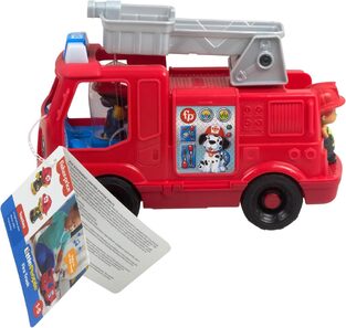 Fisher-Price Little People Musical Fire Truck with 2 Figures - HYR88