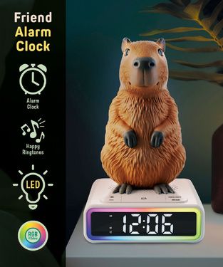 Lisciani Rainy Days Capibara Ψηφιακό Ξυπνητήρι με RGB LED Φωτισμό - 113576