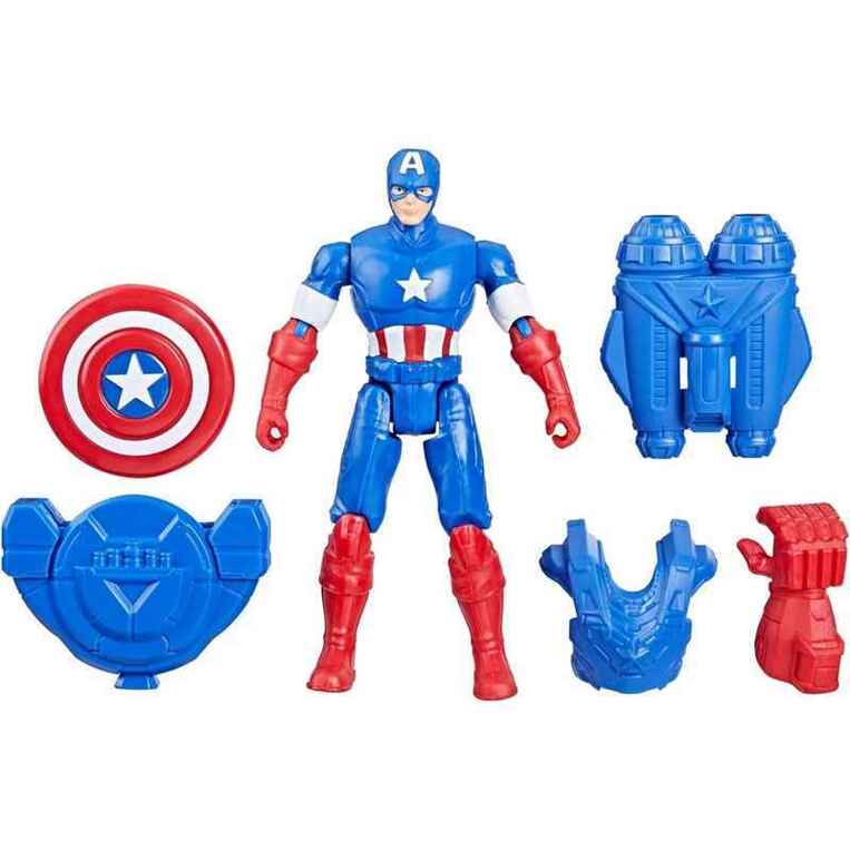 Marvel Avengers Epic Hero Series Battle Gear Captain America 10 Cm - F9341