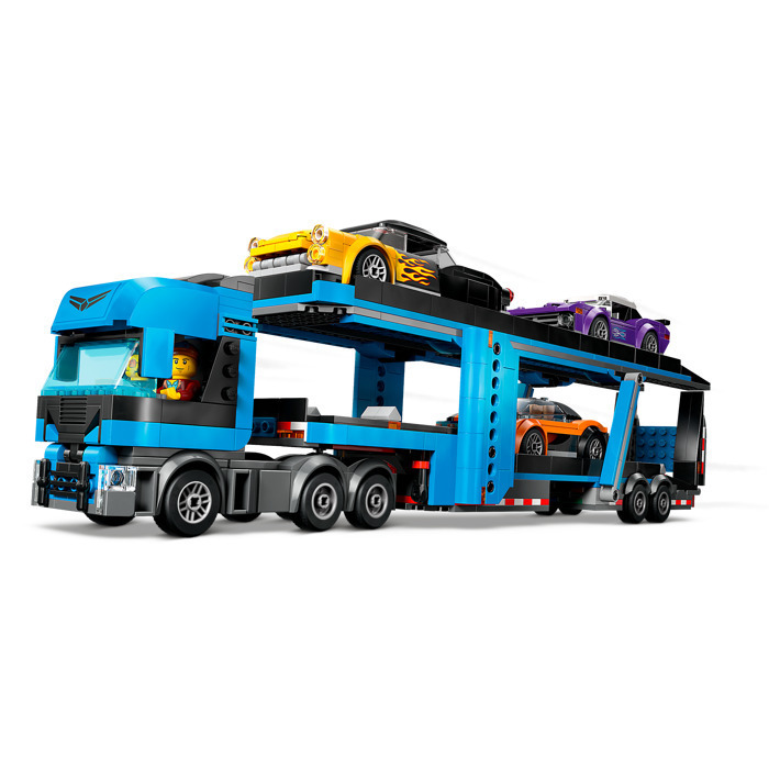 Car Transporter Truck With Sports Cars 