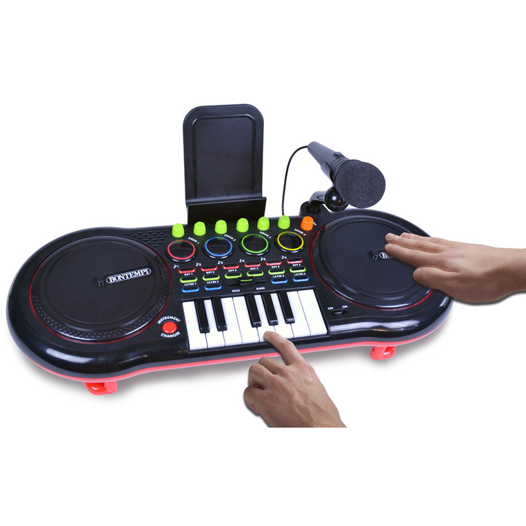 Bontempi DJ Mixer With Microphone And Keyboard - 181000