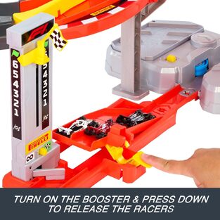 Hot Wheels Racing Formula 1 Downhill Circuit Race Track Set -  JMC90