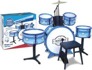 Bontempi Drum Set 6 pcs With Stool And 2 Sticks - 514831