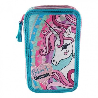 Graffiti Κασετίνα Διπλή Γεμάτη Unicorn - 241331