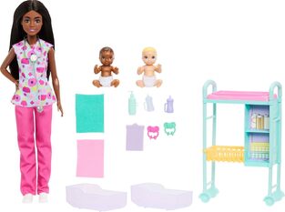 Barbie Baby Doctor Doll Παιδίατρος Μελαχρινή - JMK13
