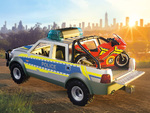 Playmobil City Action Αστυνομικό Όχημα Pickup και Μοτοσυκλέτα - 71875