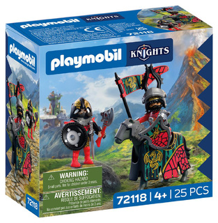 Playmobil Knights Αρχηγός Ιπποτών Δράκων και Πολεμιστής - 72118