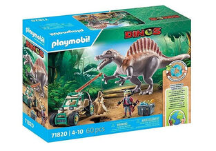 Playmobil Dinos Επίθεση Σπινόσαυρου Στο Εξερευνητικό Όχημα - 71820