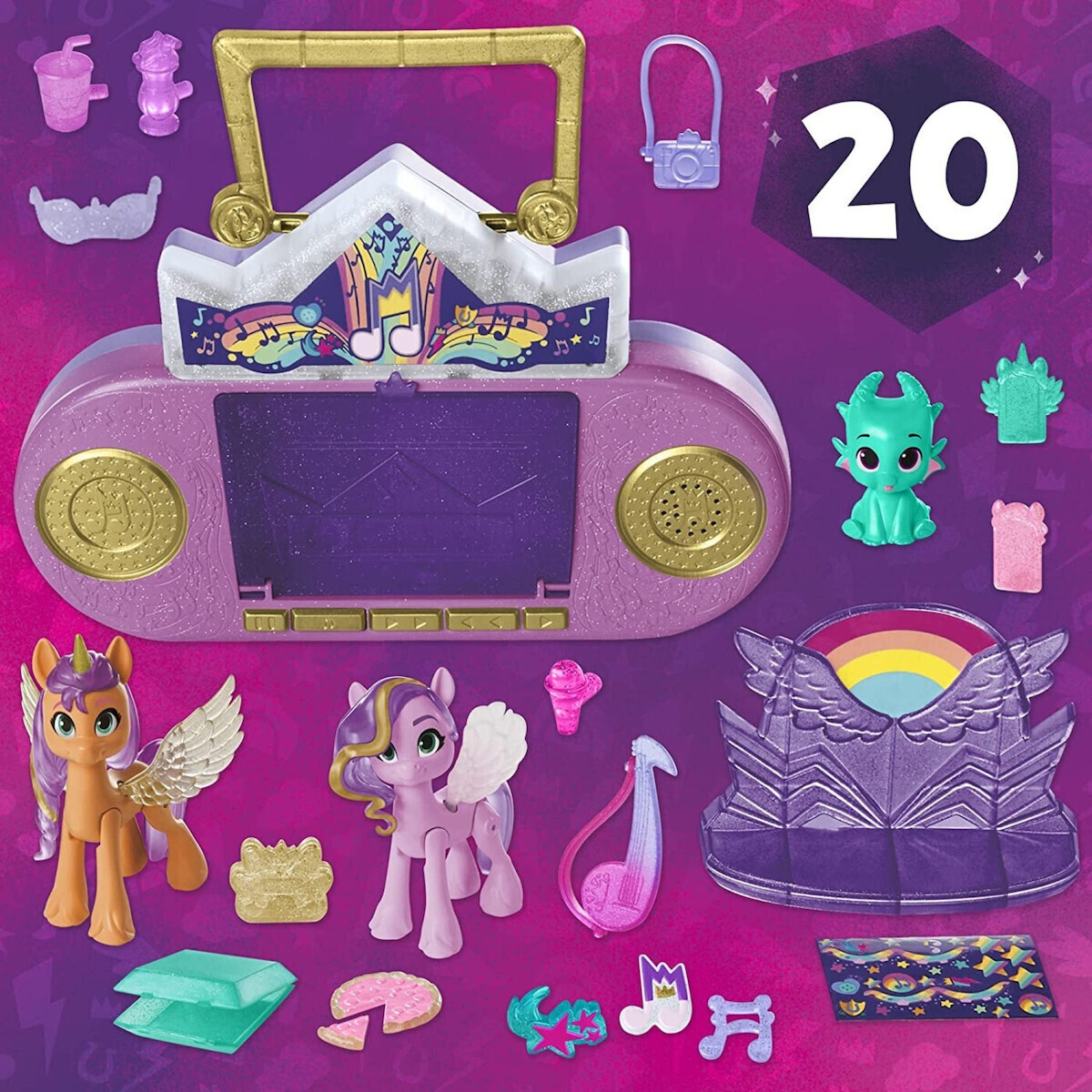 その他 The Melody Four - 10\" x6 / 7\" x3 Set My Little Pony: Make Your Mark Toy Musical Mane Melody