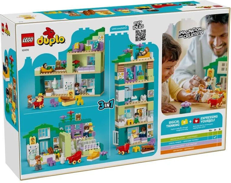 LEGO Duplo 3 In 1 Modern Family House With Figures - 10470