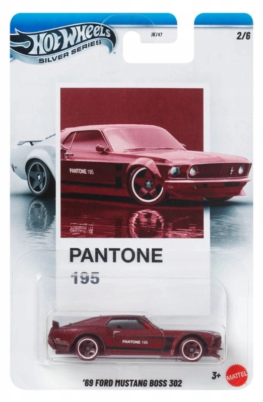 Hot Wheels Silver Series: Pantone 195 - '69 Ford Mustang Boss 302 - JKY48