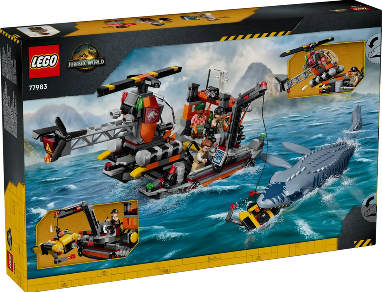 LEGO Jurassic World Mosasaurus Dinosaur Boat Attack - 77983 